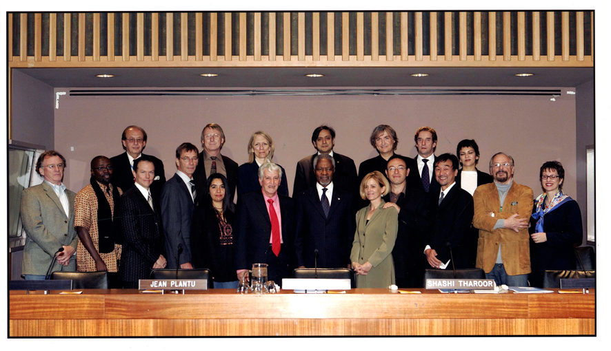 The cartoonists at the UN headquarters