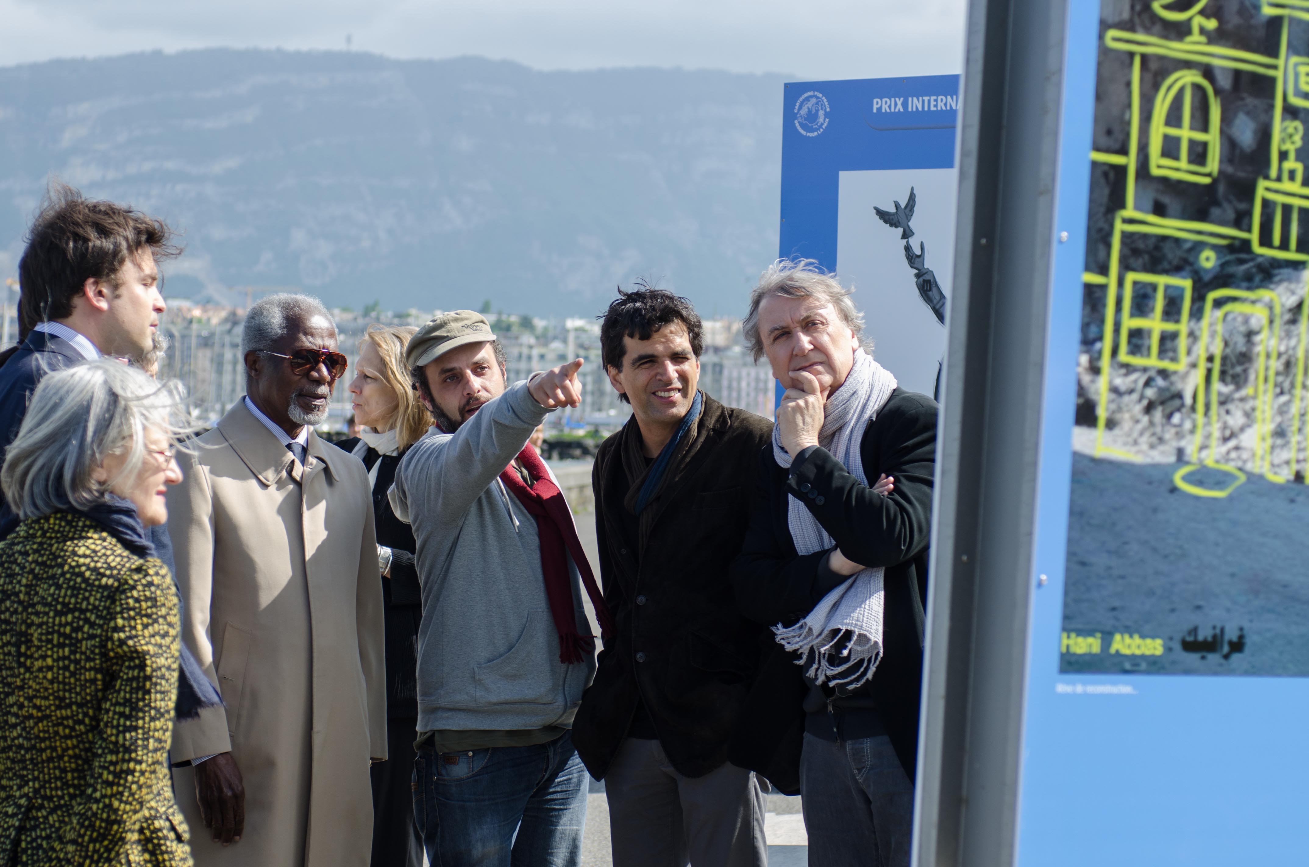 Opening of the exhibition with Kofi Annan, on May, 3, 2014