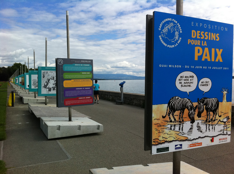 Exhibition on Lac Léman’s bank in Geneva