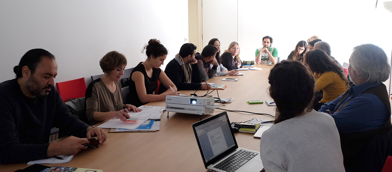 Working session about the exhibition roaming through Mediterranean countries, with NET-Med Youth members (UNESCO)