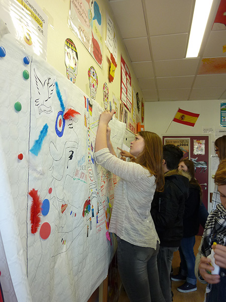 After November 13 attacks – Students of College Germain Tillion (Lardy – France)