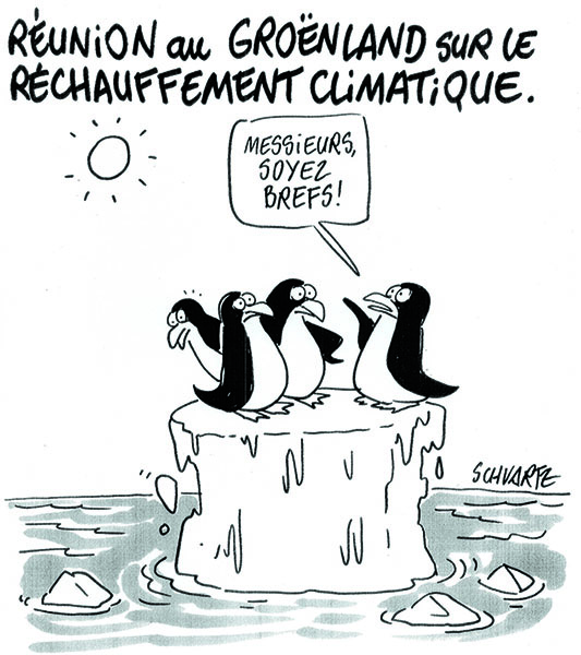 Réunion sur la banquise, par Schvartz (France) – Gazette de la COP du 29/11/2015