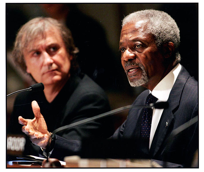 Kofi Annan et Plantu