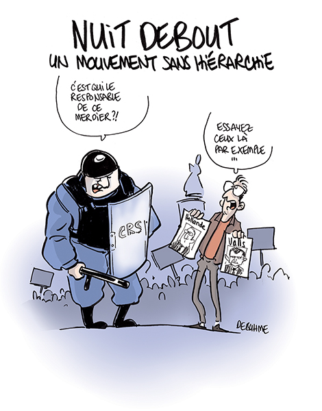 France: the ‘Sleepless Night’ movement is growing… - Cartooning for Peace