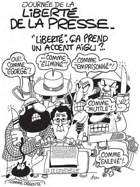 Les dessinateurs font couler de l'encre pour défendre la liberté de la  presse - Cartooning for Peace