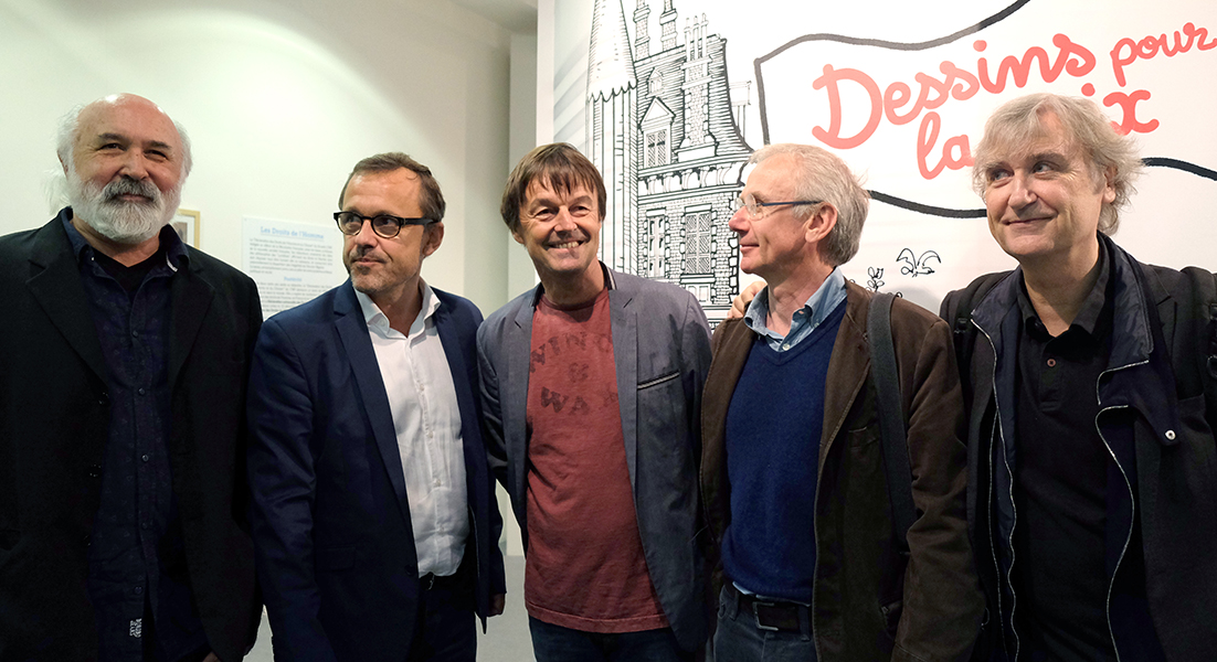 Goutal, Chaunu, Nicolas Hulot, Schvartz, Plantu