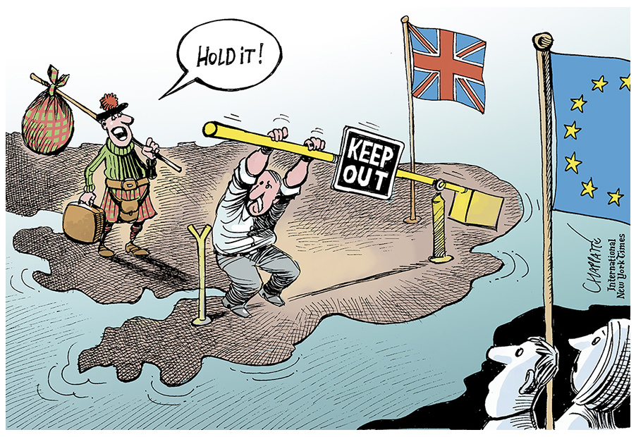 Chappatte (Switzerland), published in the International New York Times