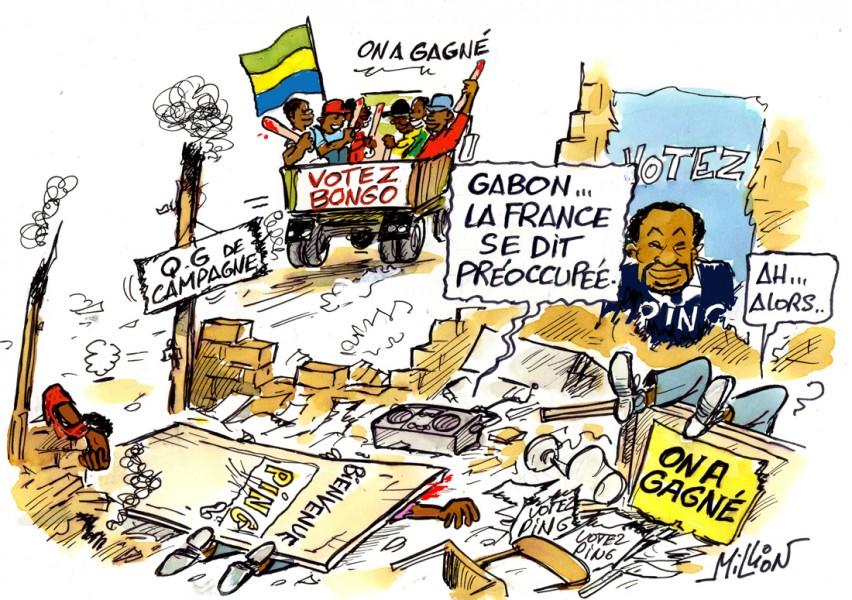 Electoral crisis in Gabon - Cartooning for Peace