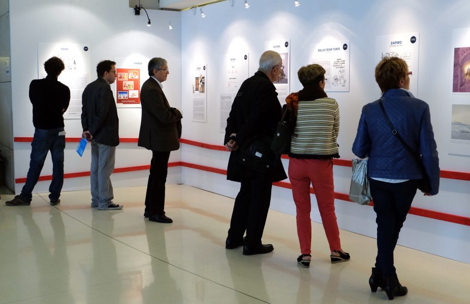 Exposition « les dessinateurs de presse en première ligne » au Monde Festival