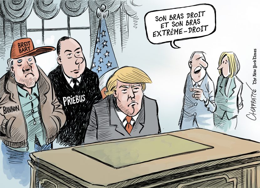 Trump: a wide gap between the candidate and president - Cartooning for