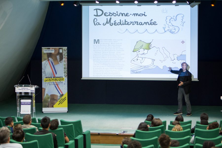 Conférence de Plantu à Bobigny