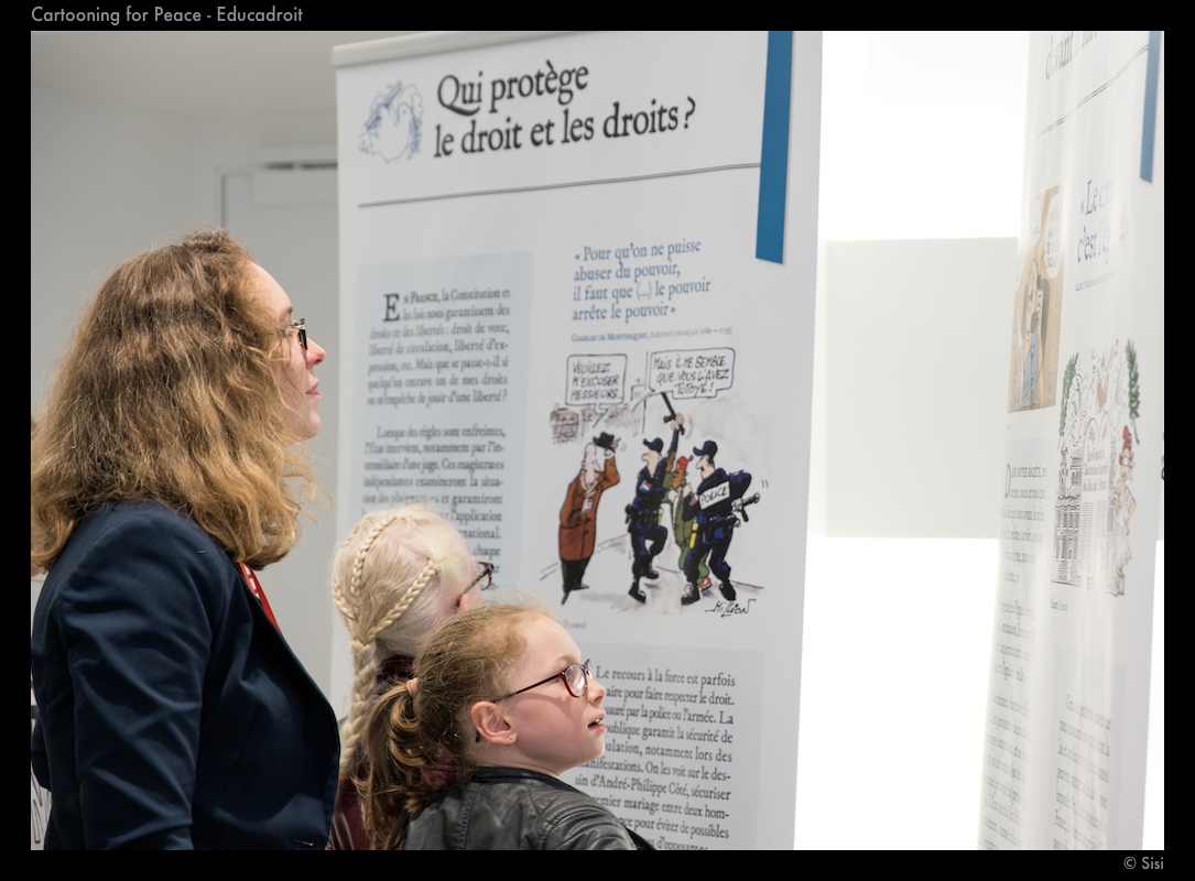 Launch of Educadroit and the exhibition © Sisi