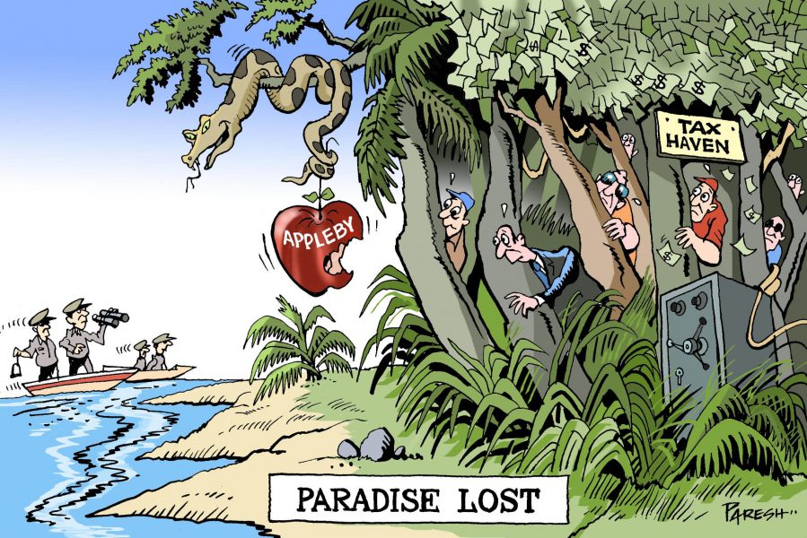 Quand l&#39;argent s&#39;envole aux paradis fiscaux… - Cartooning for Peace