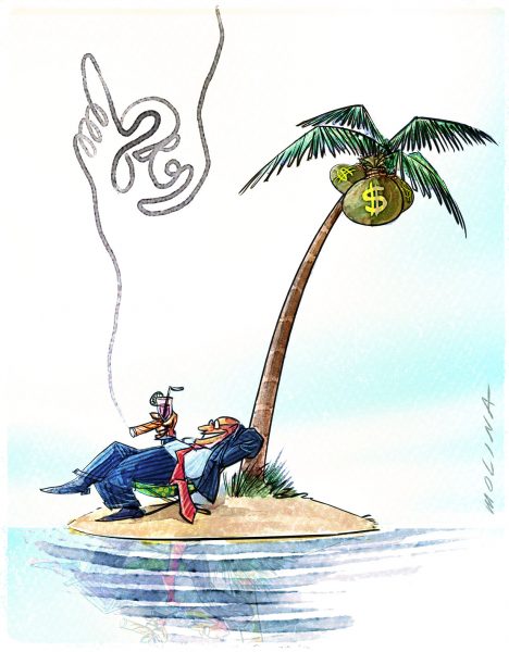 Quand l&#39;argent s&#39;envole aux paradis fiscaux… - Cartooning for Peace