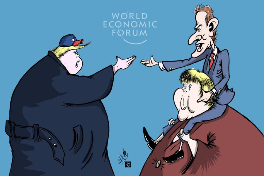 Davos Forum: Between Peaks and Ditches - Cartooning for Peace