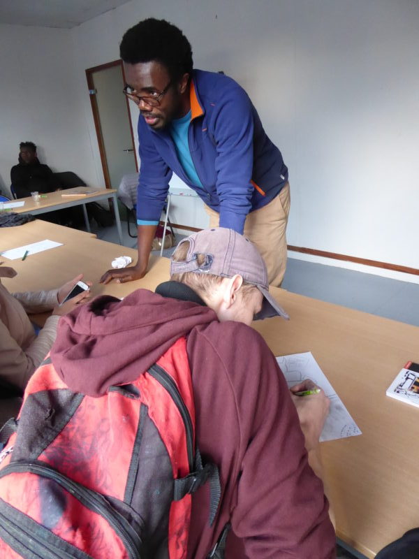 Atelier avec Adjim Danngar et les jeunes suivis par la PJJ