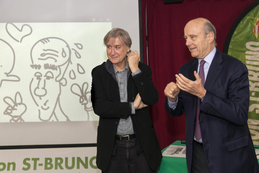 Plantu et Alain Juppé