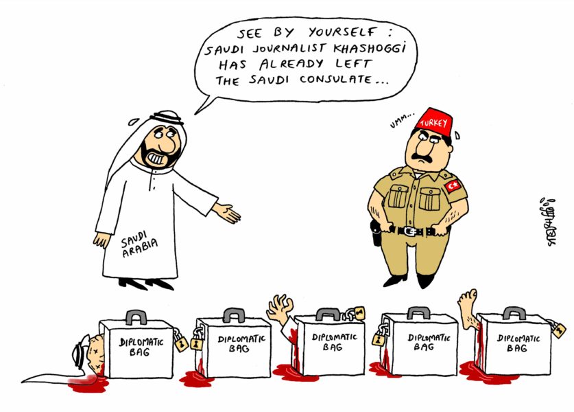 Jamal Khashoggi Affair: Saudi Arabia Caught up in the Turmoil - Cartooning  for Peace
