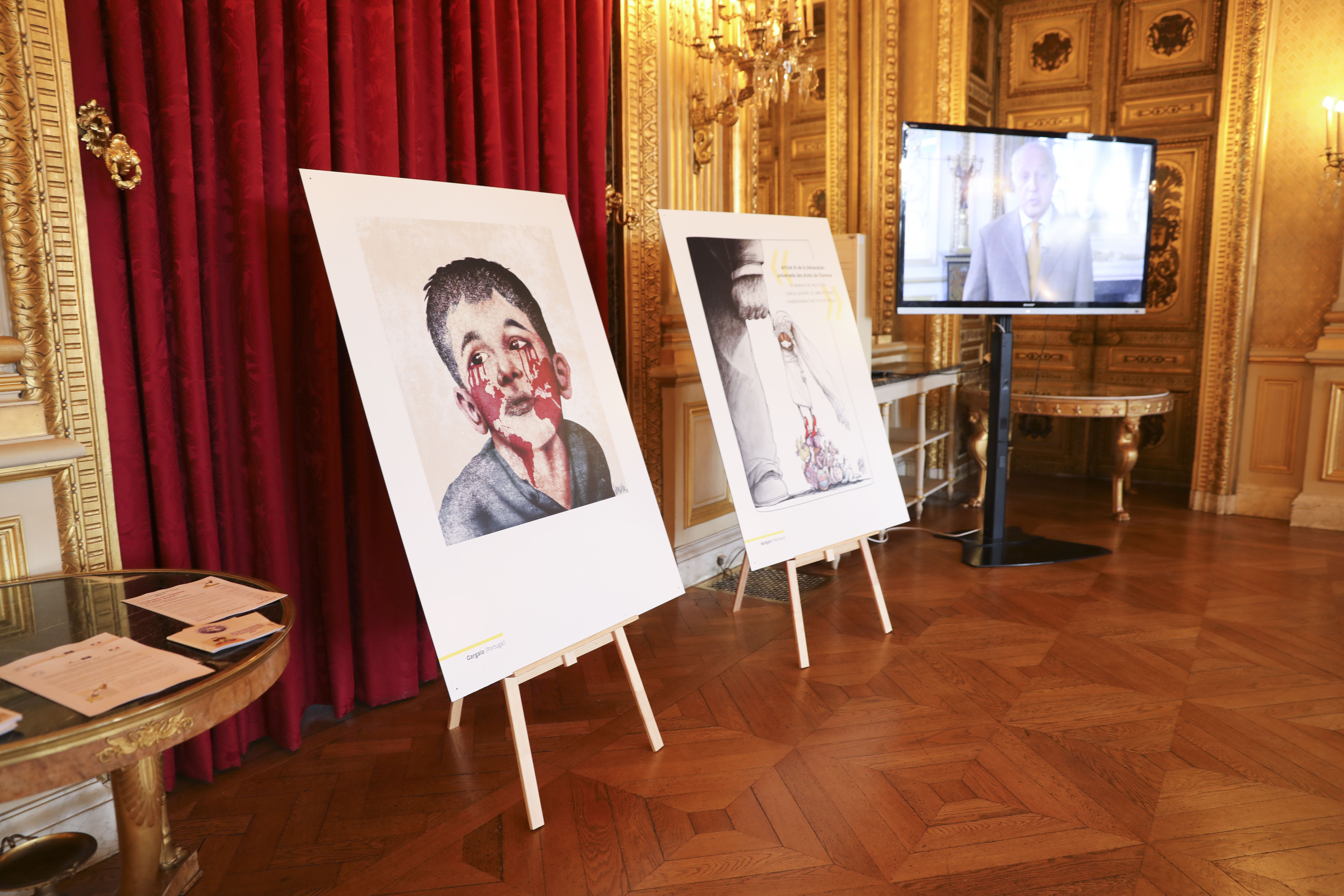 Preview of the exhibition “Human rights – still some way to go”, photo: Judith Litvine