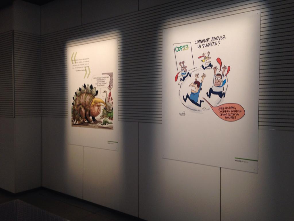 Vue of the exhibition “It’s getting warmer for the planet!” at musée MW de l’électricité de FEDACULTURA