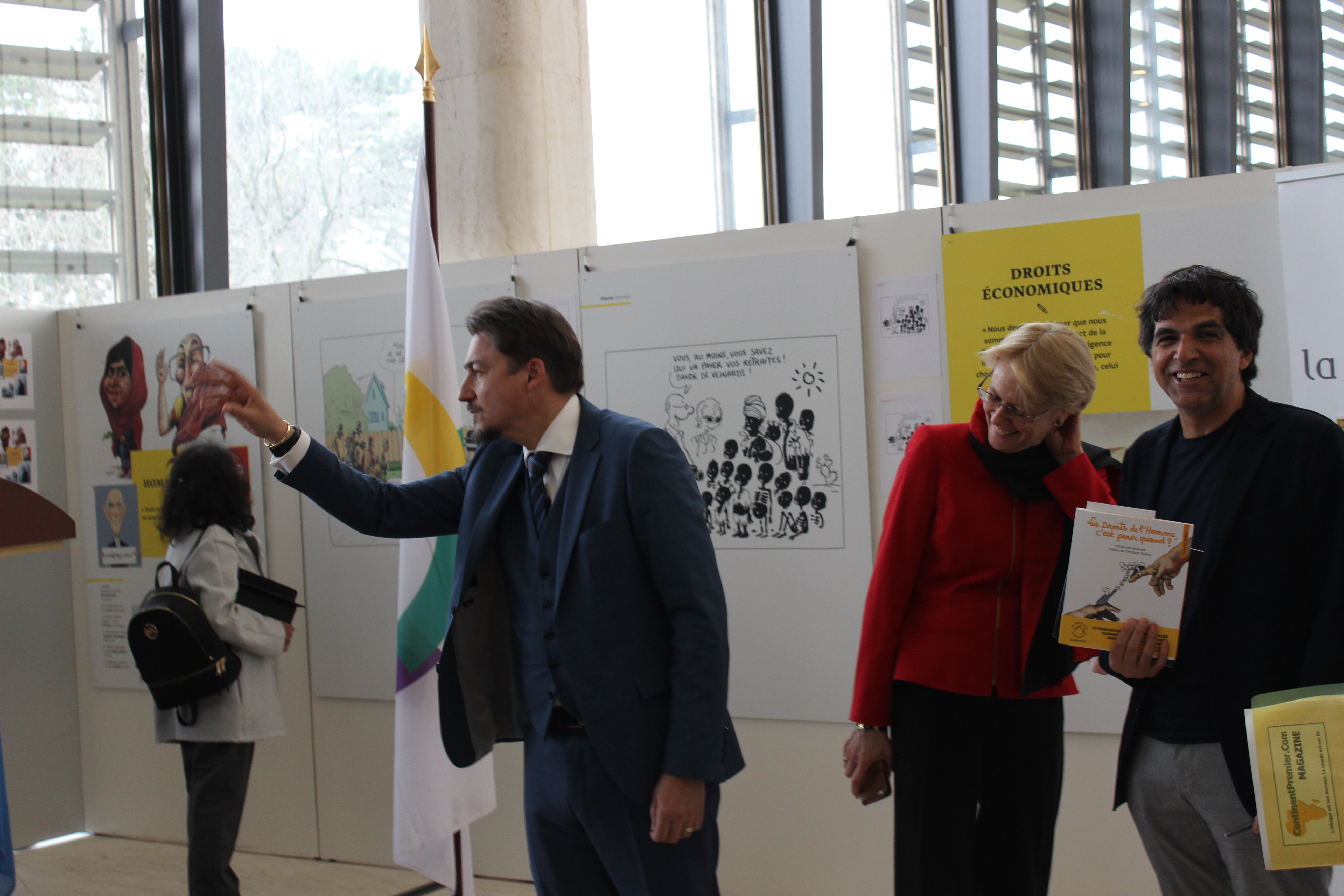 Preview of the exhibition « Human rights – still some way to go? »-photo: UN Geneva : Programme des activités culturelles