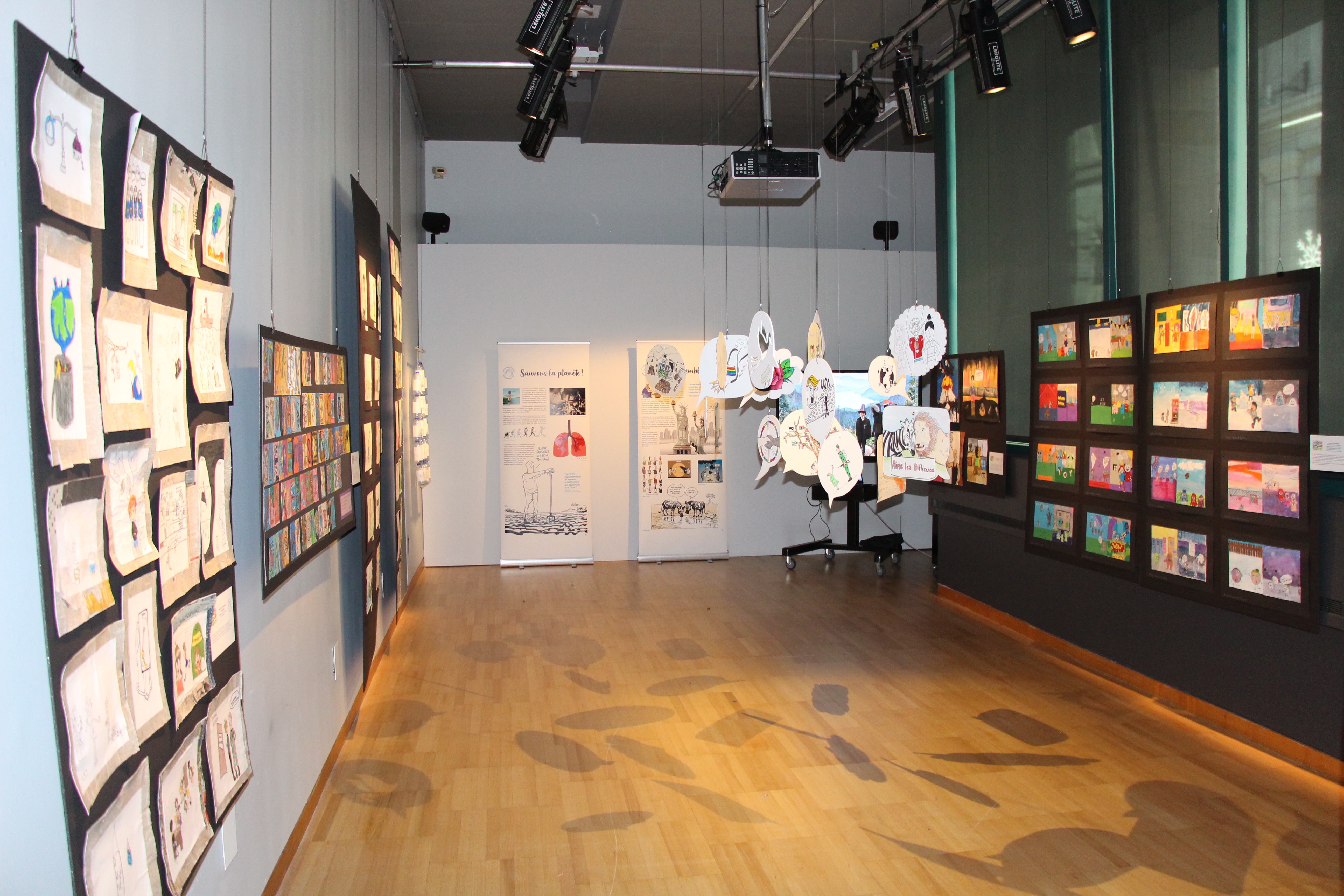 View of the student exhibition