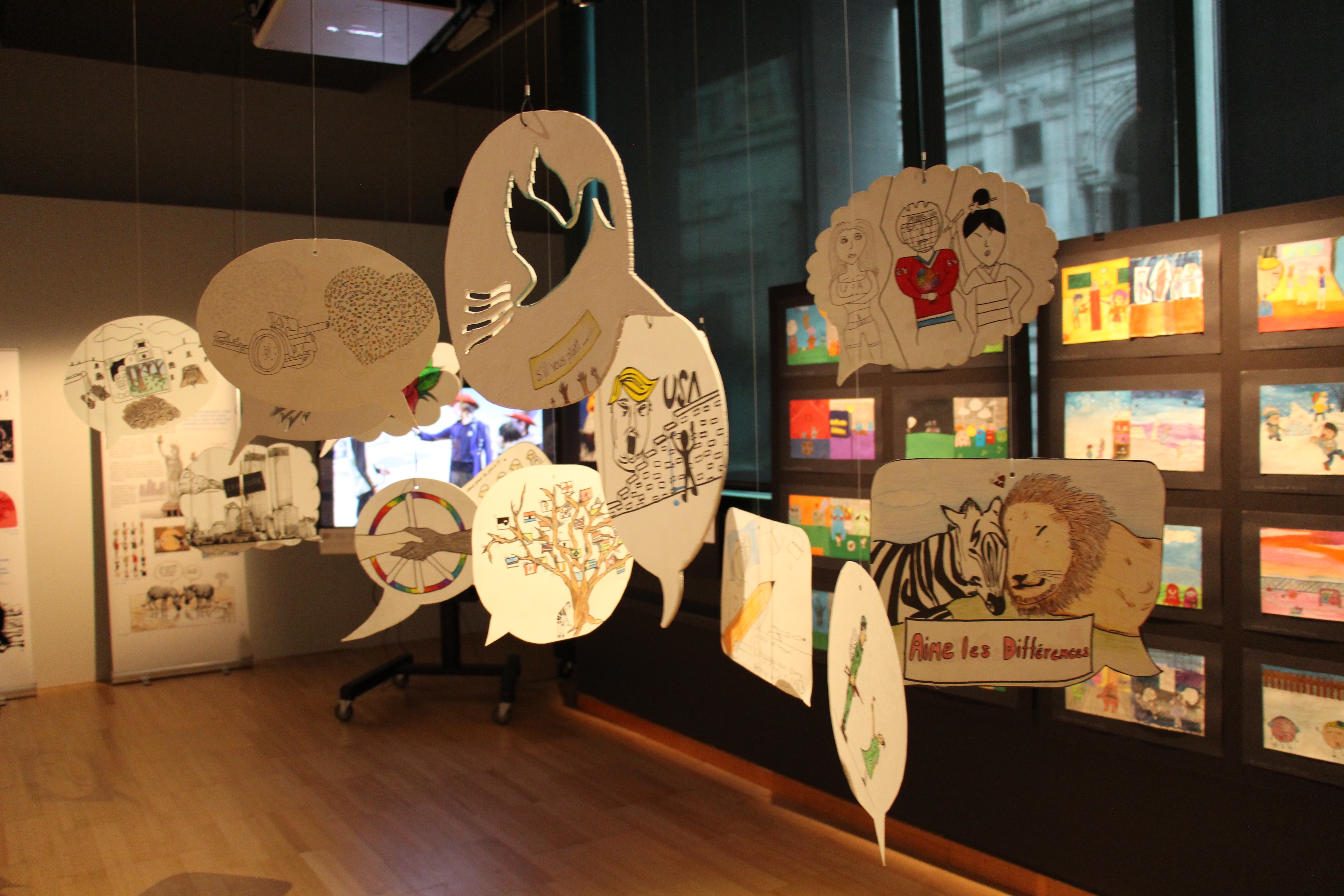 View of the student exhibition