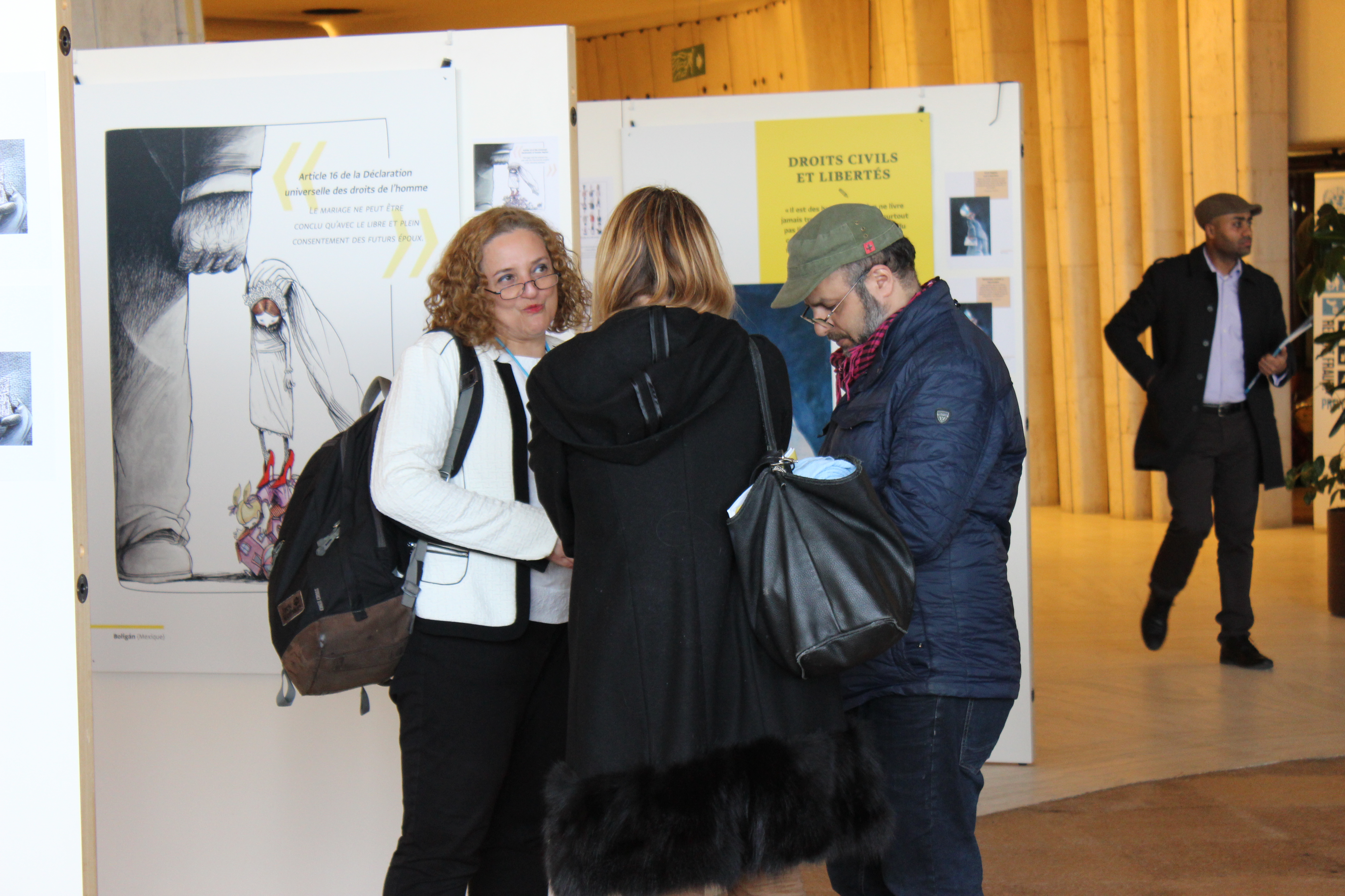 Preview of the exhibition “Human rights – still some way to go?”- photo: UN Geneva : Programme des activités culturelles