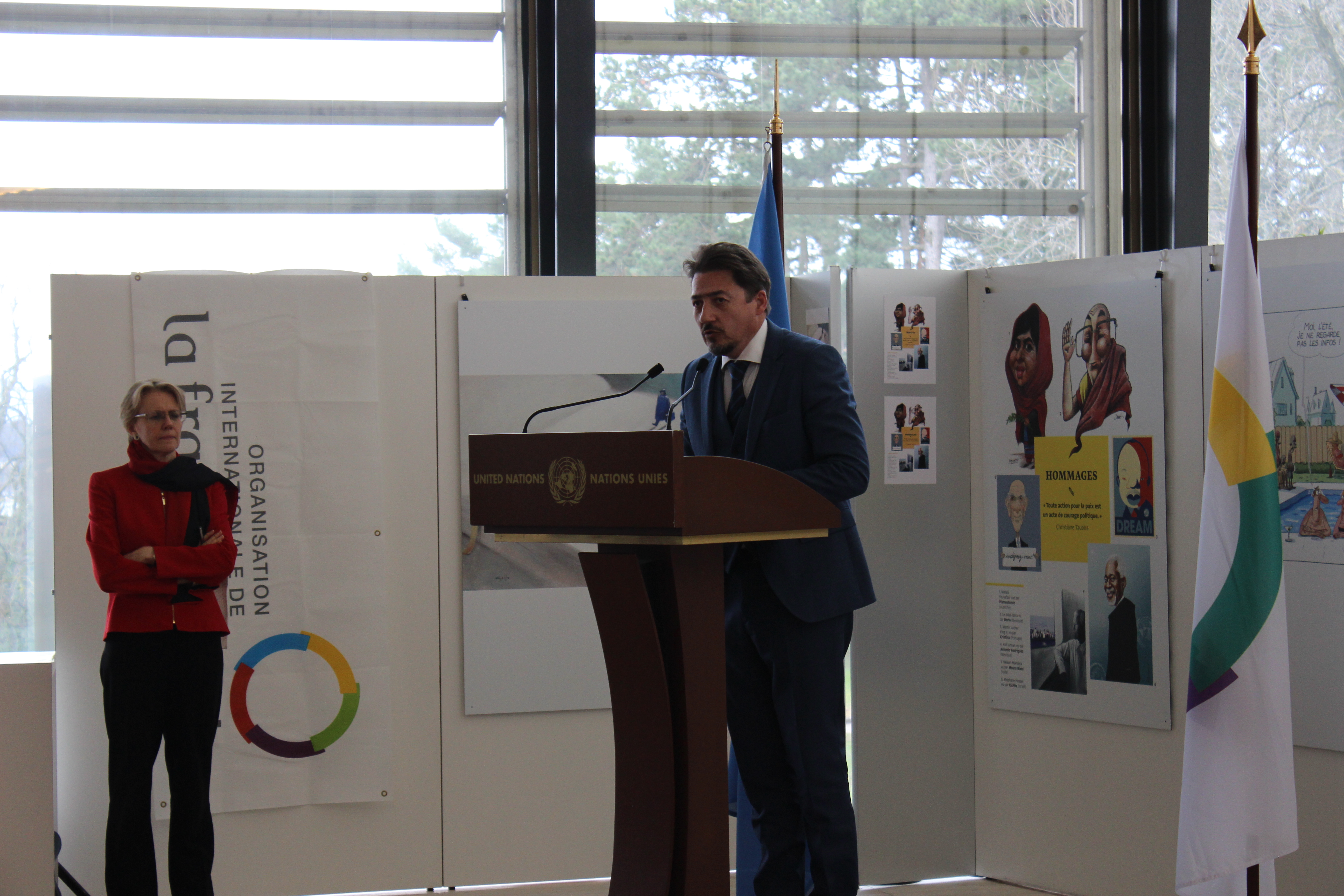 Preview of the exhibition « Human rights – still some way to go? »-photo: UN Geneva : Programme des activités culturelles