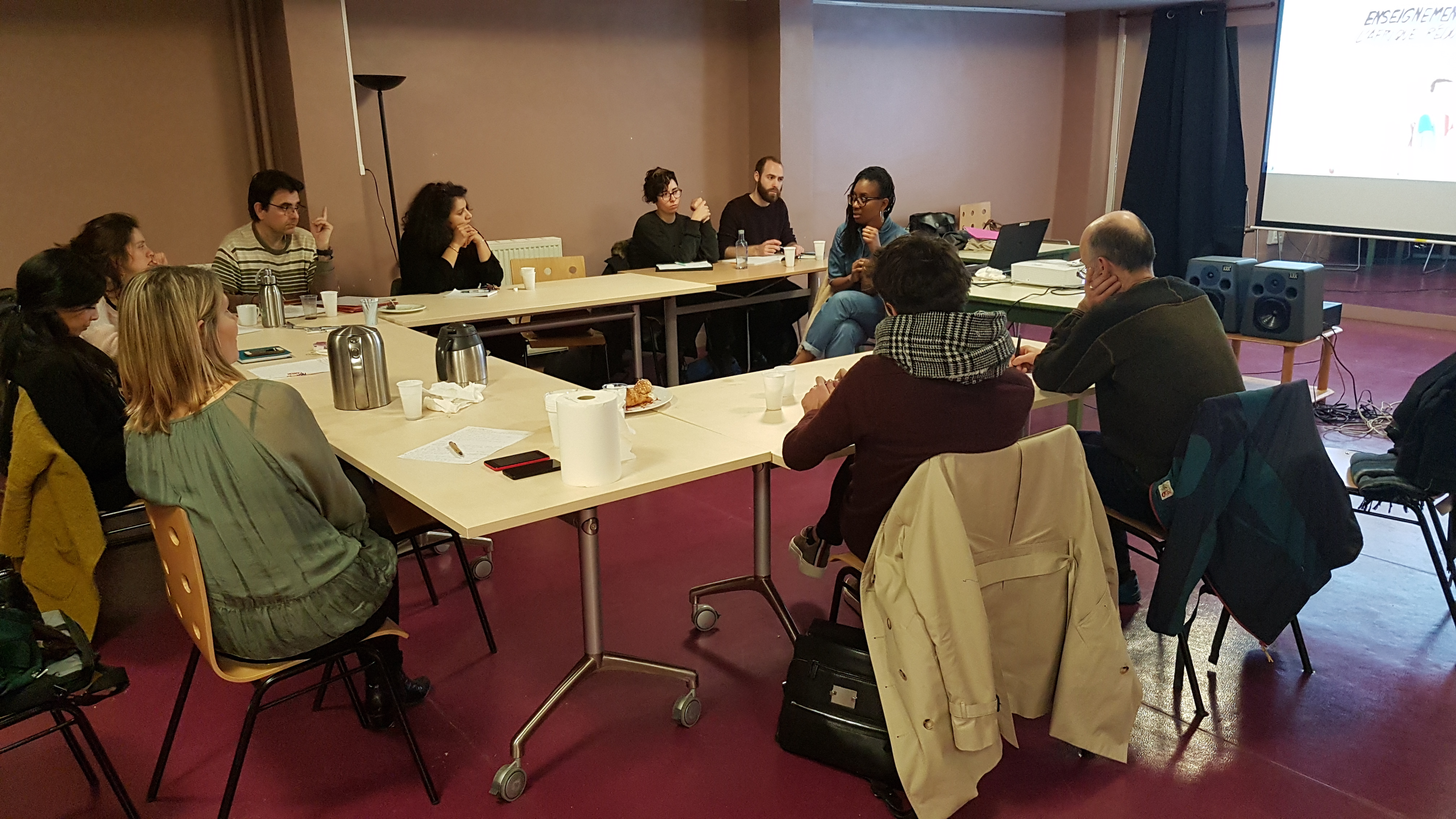 Formation des animateurs à Paris avec la dessinatrice Kam, février 2019