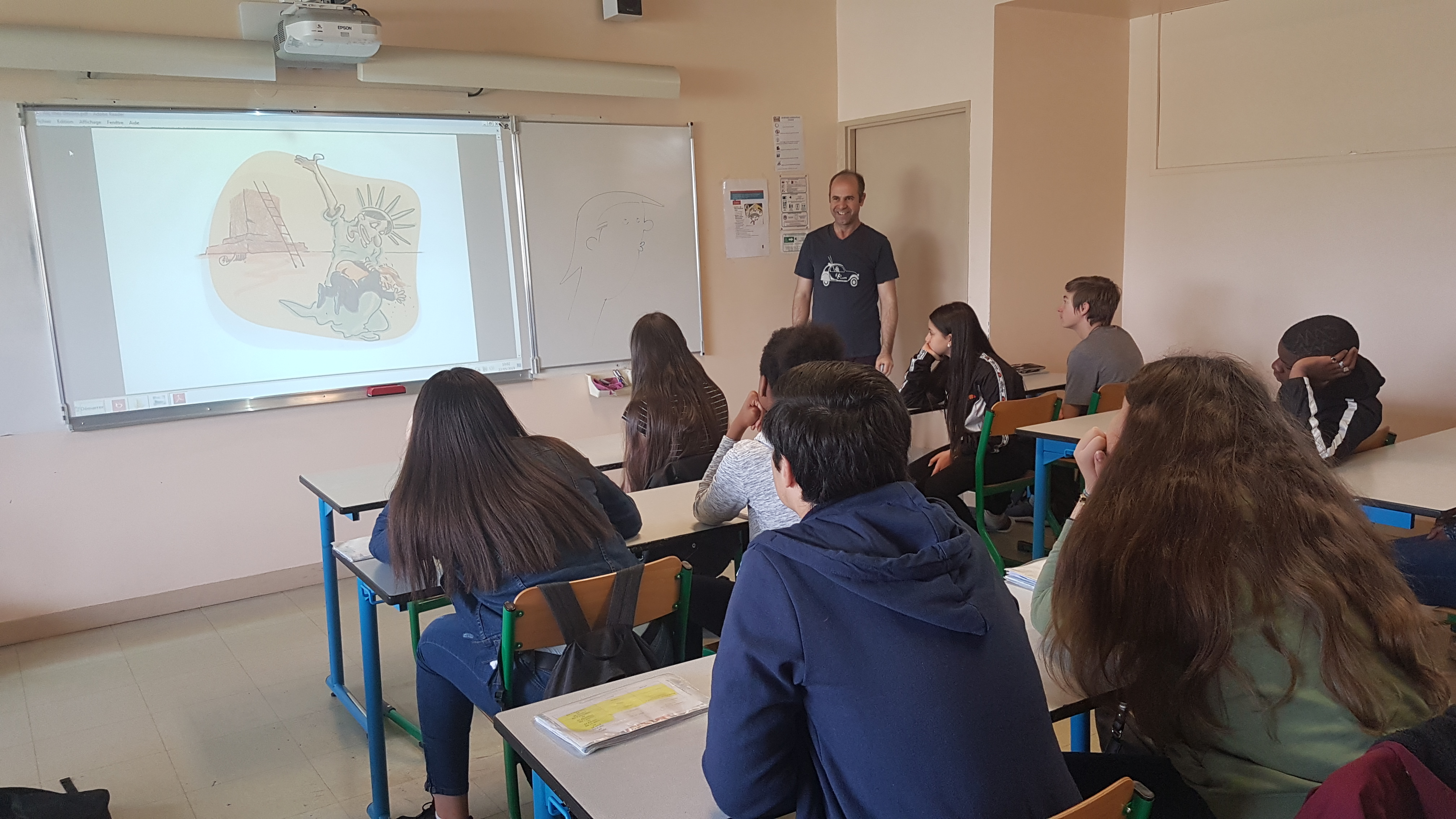 Ali Jamshidifar au collège Françoise Dolto de Villepinte