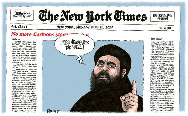 Cartooning for Peace deplores the disappearance of the press cartoon in the  NY Times - Cartooning for Peace