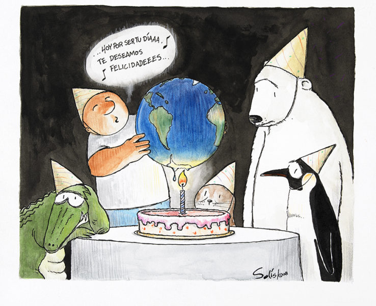 Bon Anniversaire La Terre Cartooning For Peace Bon Anniversaire La Terre Cartooning For Peace