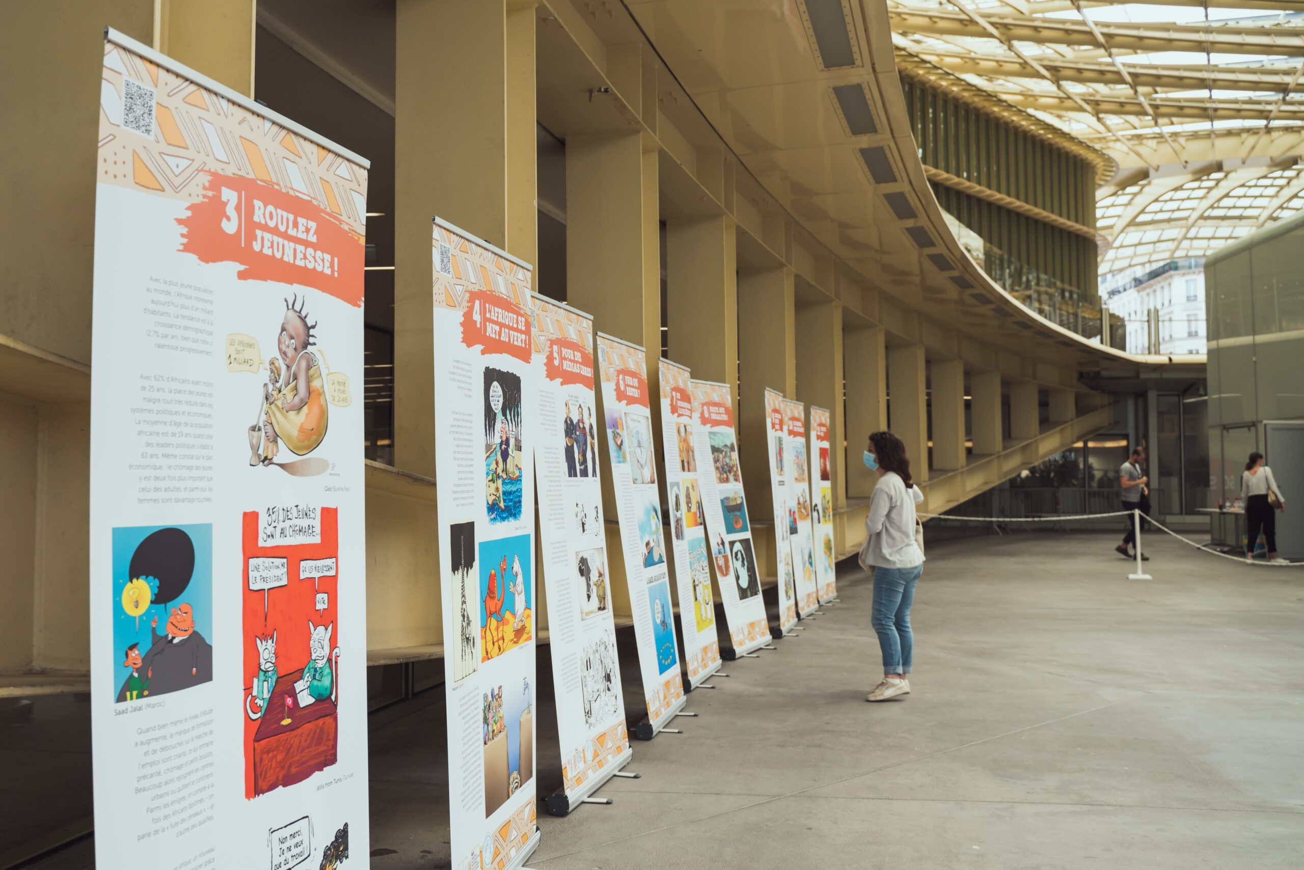 « Dessine-moi l’Afrique » exposée à la Canopée de Westfield Forum des Halles en juillet 2021 (AFRICA 2020)