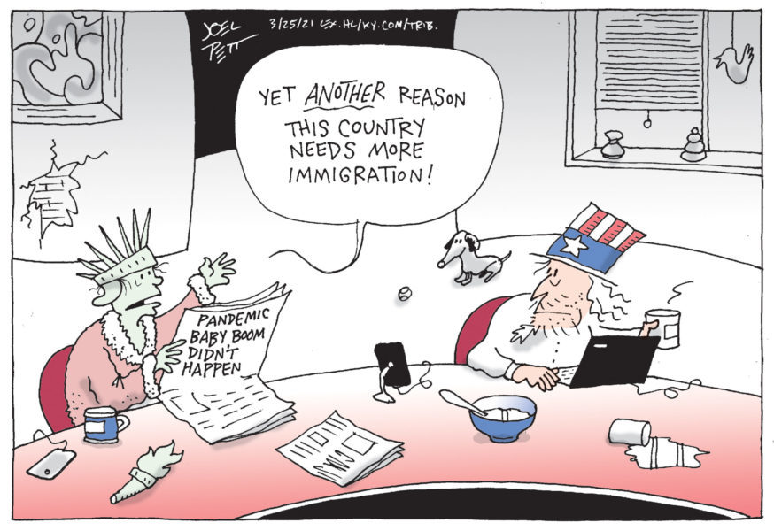 Joe Biden faces the migration crisis - Cartooning for Peace