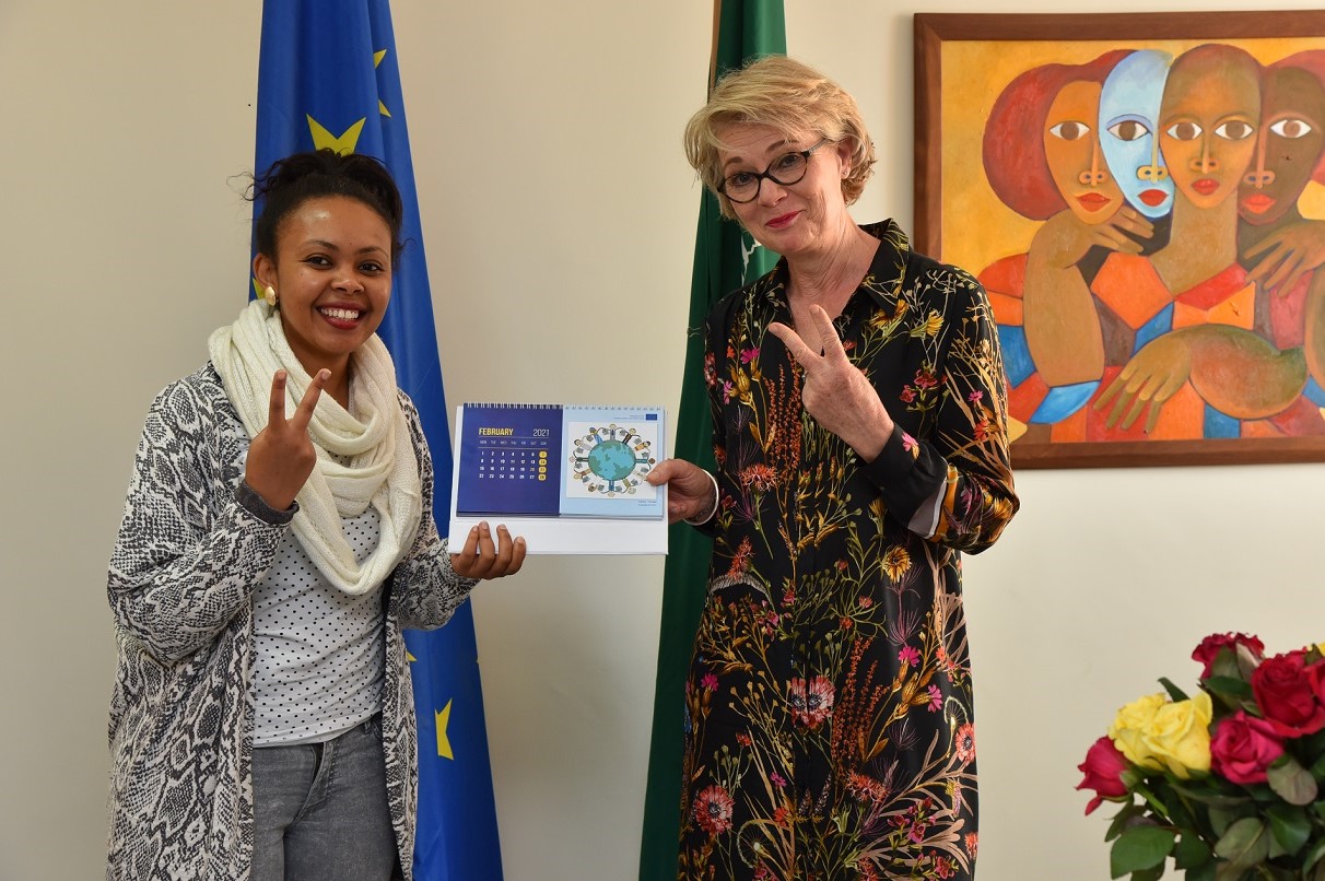 Yemi (Ethiopia) and Ambassador Birgitte Markussen