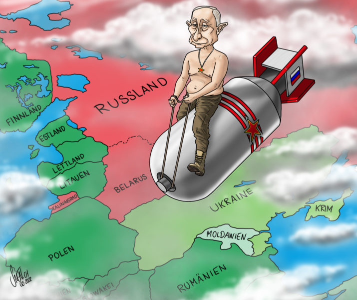 War in Ukraine: the nuclear threat - Cartooning for Peace