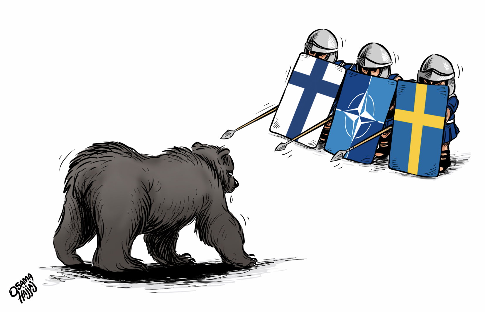 Finland and Sweden want to join NATO - Cartooning for Peace