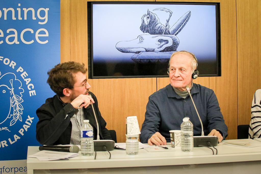 Jérémie Peltier and Vladimir Kazanevsky ©Jean Jaurès Foundation