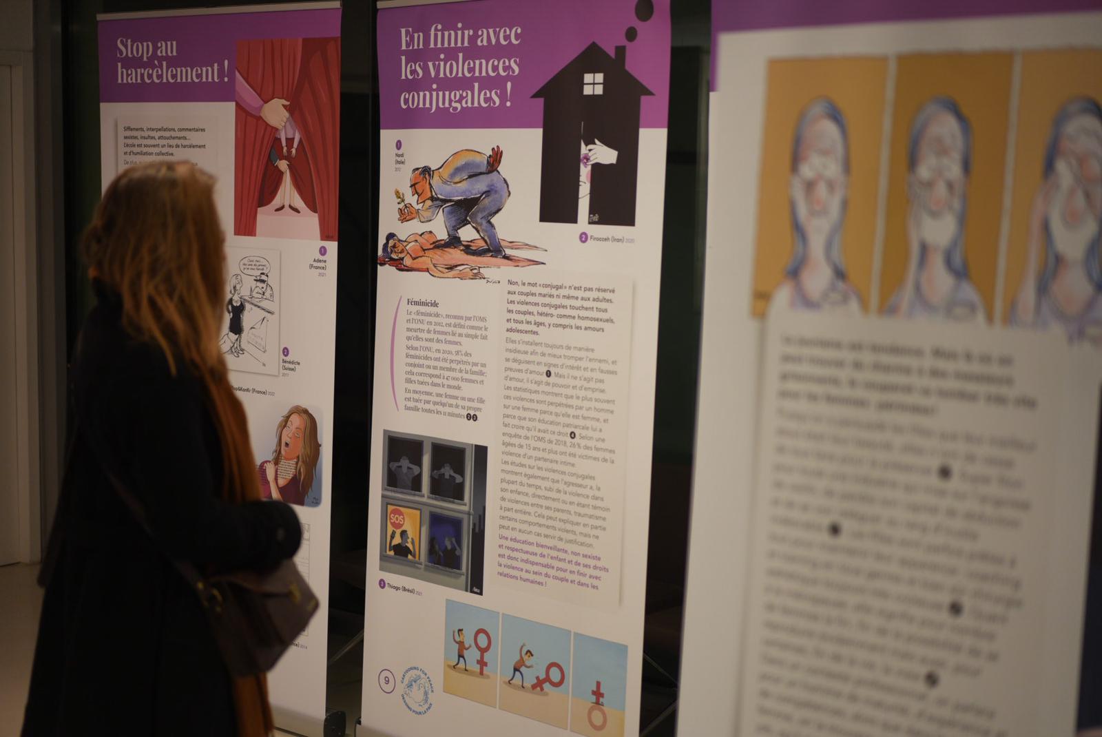 « Dessine-moi l’égalité des genres » présentée au Centre Paris Anim’ Jacques Bravo en janvier 2023 © Fondation Jean Jaurès