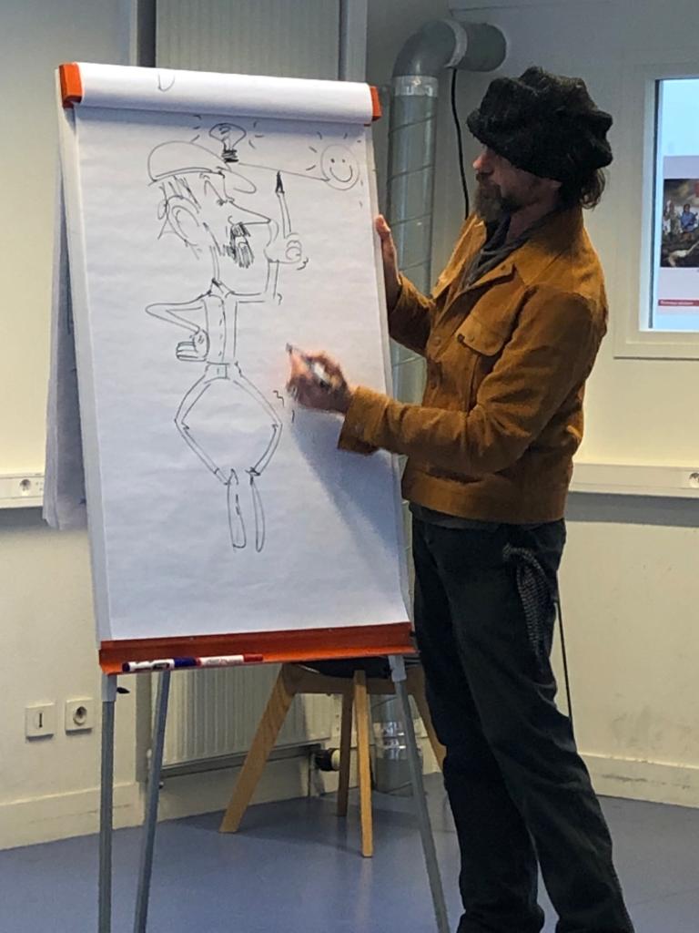 Atelier animé par Mr.T (France) auprès des professionnels de l’éducation de Conflans-Sainte-Honorine, mars 2023