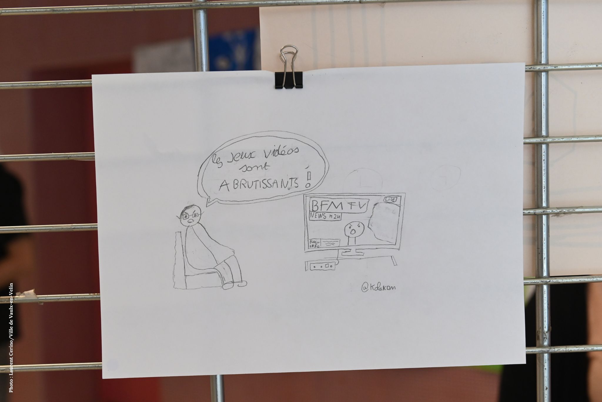 Cartoon by a young participant to the project © Laurent Cerino