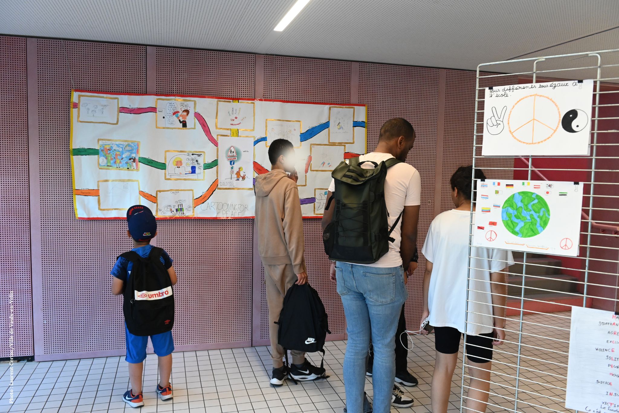 Cartoons by young participants to the project © Laurent Cerino