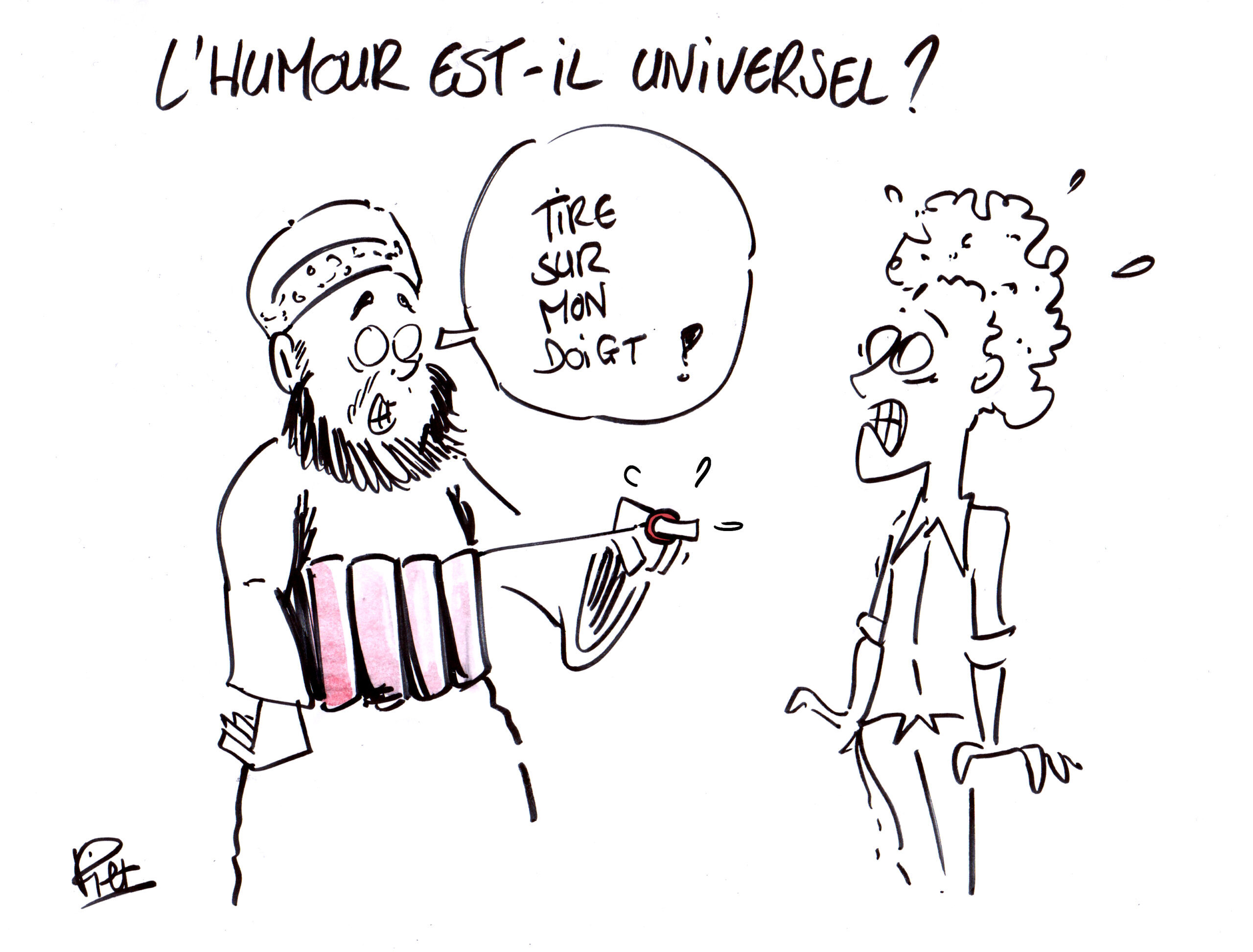 Live cartooning by Piet (France)