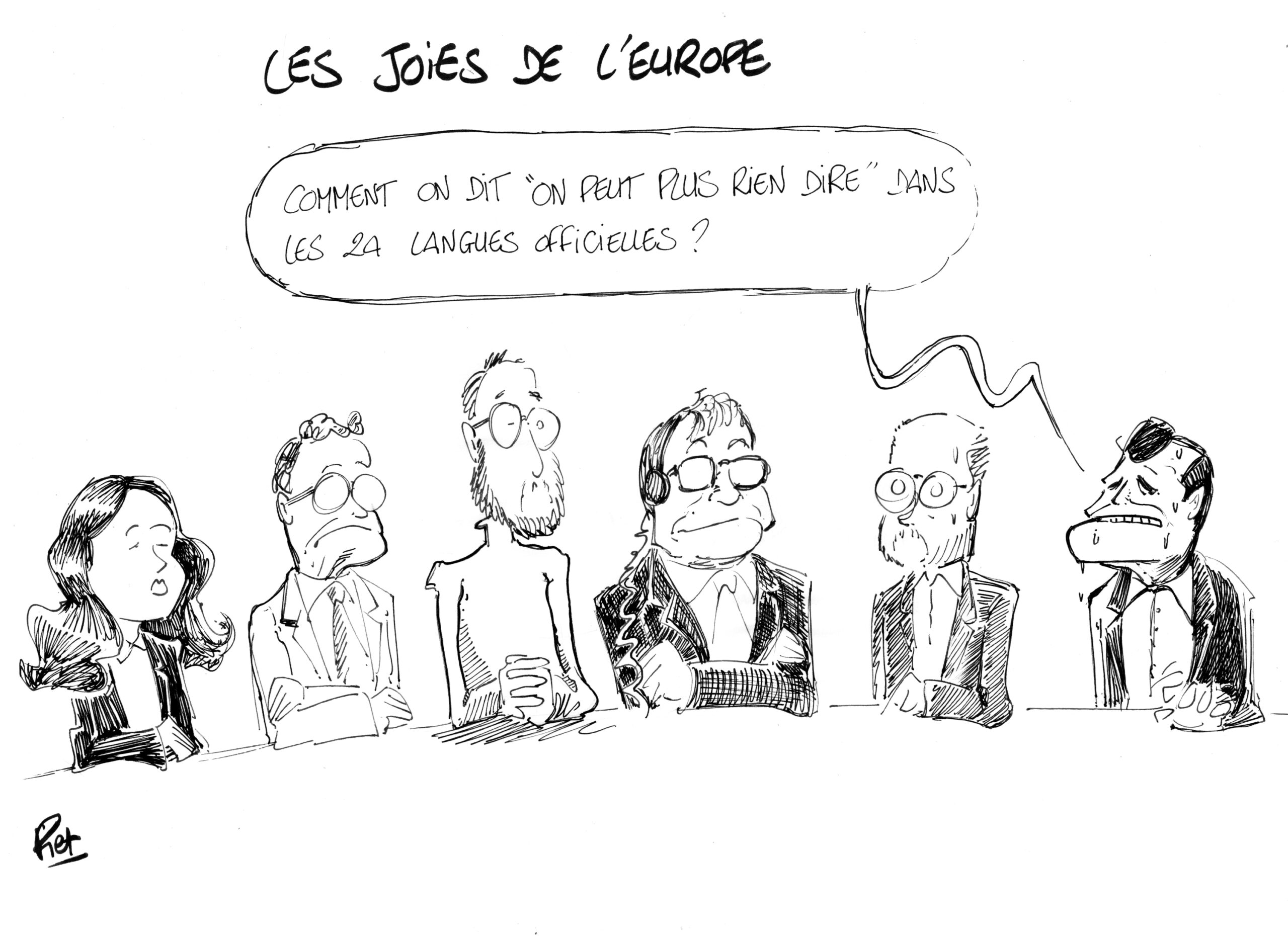 Live cartooning by Piet (France)