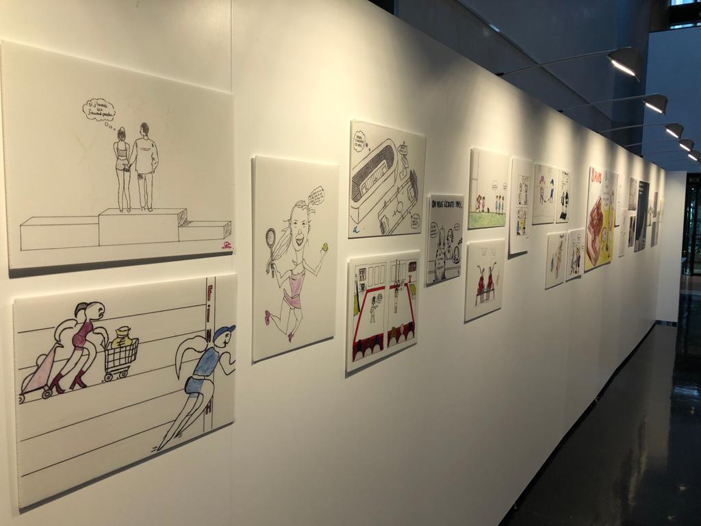 Cartoons made by the young participants