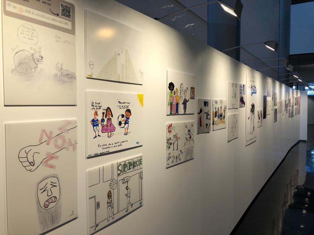 Cartoons made by the young participants