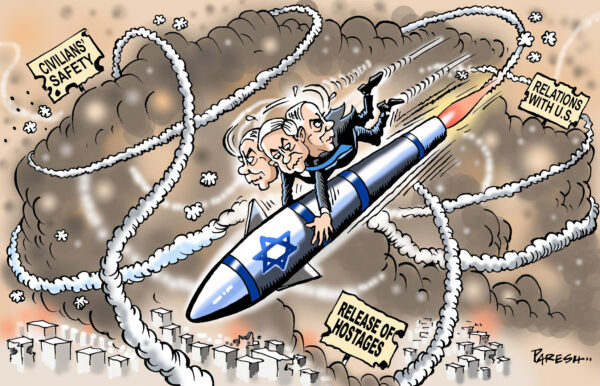 Israel-Hamas: the tortuous diplomacy of the truce - Cartooning for Peace