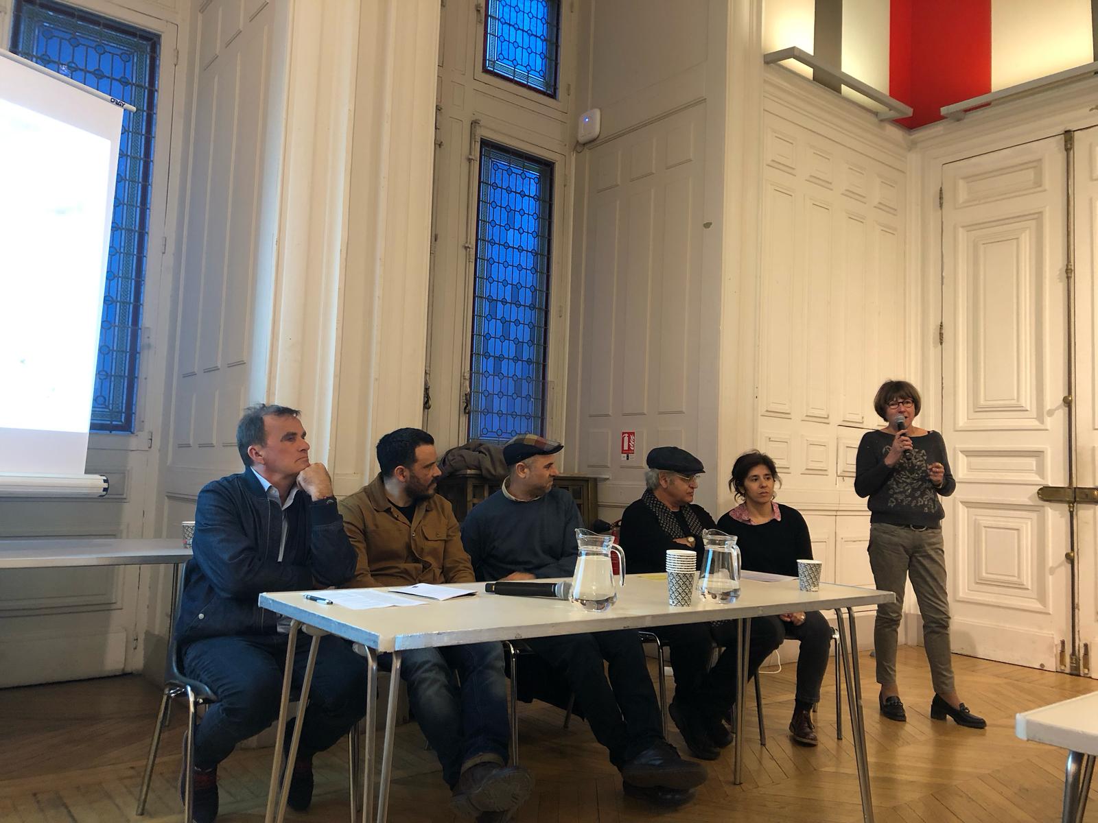 Vladimir Vasak, Wimar, Jam et Guillo lors de la table-ronde