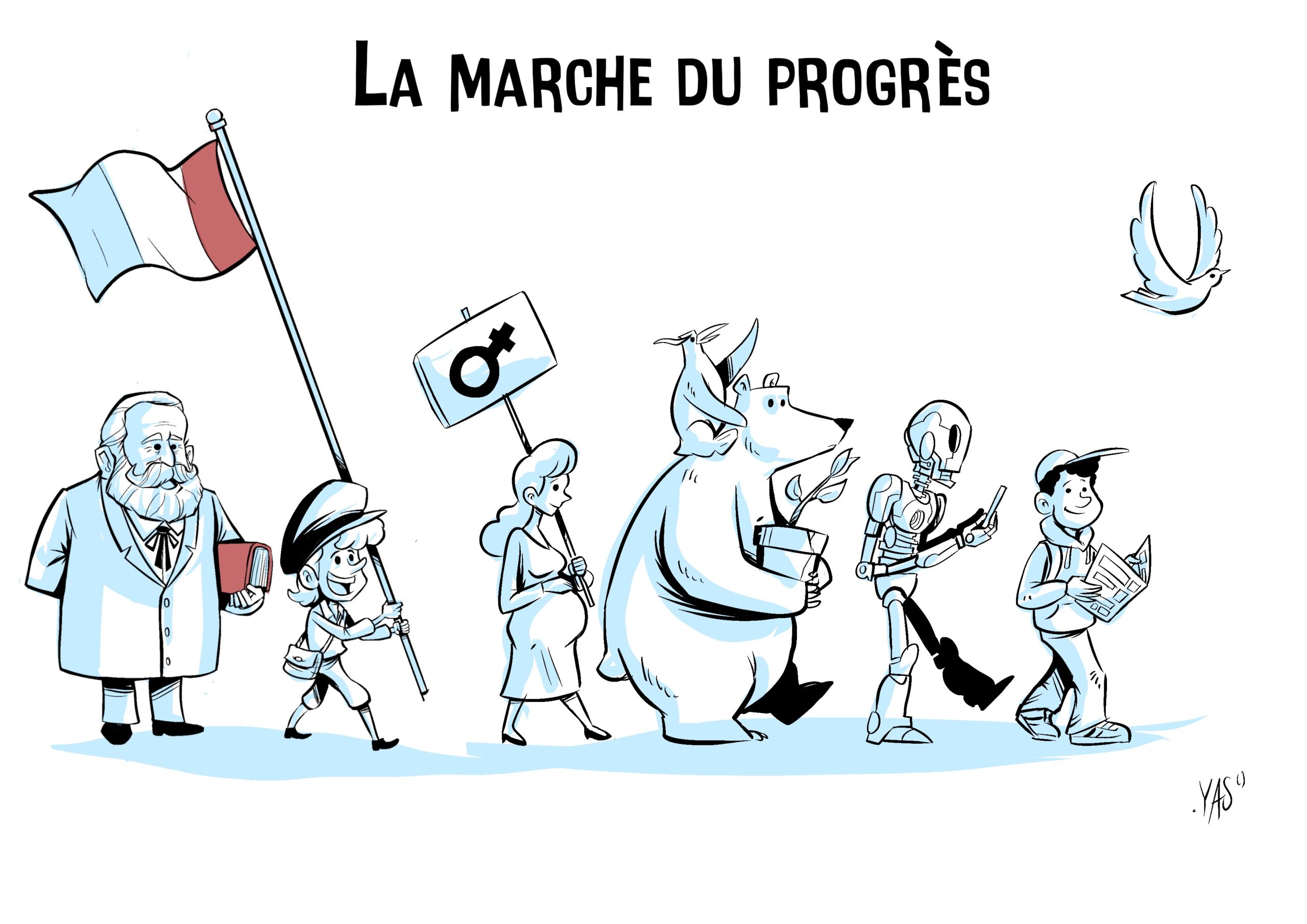 Live cartoon by Yas, for the closing of the project in April 2025